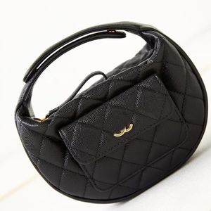 더블 C 홈 CF ​​Liboy Classic Collection Original 단일 사본 버전 23B Hula Hoop Luxury Ladies Underarm Bag Handbag 휴대 전화 가방 프리미엄 두께 하드웨어