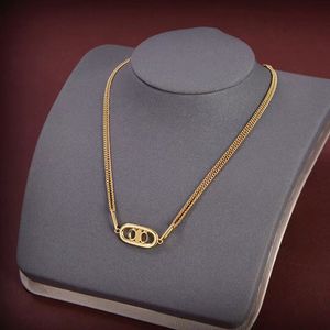 Designer Gold Chain Halsband Luxurys Designers Letter Pendant Necklace For Women Mens Fashion Jewelry Unisex Mens Choker 2308037Z