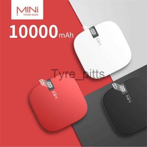 Mobiltelefon Power Banks Mini Power Bank 10000mAh Portable Charger Externt batteripaket PowerBank 10000 för iPhone 13 12 Huawei Samsung Xiaomi Poverbank X0809