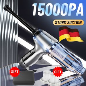 Staubsauger 15000Pa Kabelloser Autostaubsauger Leistungsstarker Handstaubsauger für den Haushalt und austauschbarer Dual-Use-Filter 230802