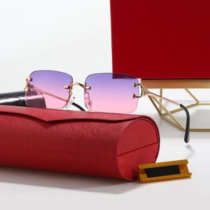 Sonnenbrille für Damen, Designer-Korrektionsbrille, dünne Metallspiegelbeine, mehrfarbig, modern, weich, sinnlich, Lunettes de soleil pour femmes, Sonnenbrille für Herren mit Etui