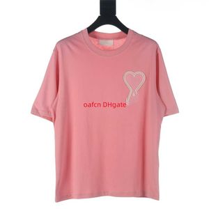 T-shirt da uomo T-shirt firmata Estate Cotone Girocollo Tutto cotone Jersey doppio filato T-shirt manica corta ricamata di alta qualità Camicia stampata Fashion Street M-5XL