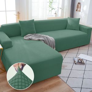 Chair Covers Solid Color Elastic Sofa for Living Room Stretch Slipcover Armchair Couch Cover Corner L shape Sectional Protector 230802