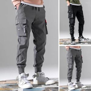 Pantaloni da uomo Fitness Trendy Polsini restringibili che toccano la pelle Abbigliamento quotidiano Pantaloni sportivi da uomo