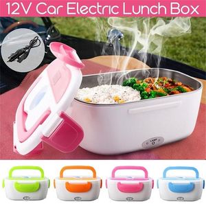 S uppvärmning Lunchlådor Portable Electric Heater Lunch Box Car Plug Food Bento Storage Container varmare matbehållare Ben T281H