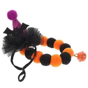 Katzenkostüme, Hundehalsband, Halloween-Elemente, niedliche Halsbänder für Halsdekoration, Hut mit Glöckchen-Halsband