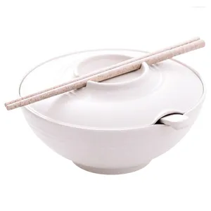 Ciotole Ciotola per noodle istantanei Ramen Bacchette Zuppa giapponese Tazza Cucchiaio Simpatico riso di bambù