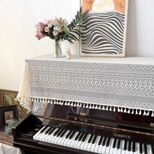 Dust Cover Modern Minimalist Lace Piano Cover Three Piece Set Dust Proof Multiple Piano Covers Beautiful Home Decoration Piano Bench Cover R230803