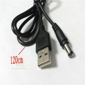 50st USB 2 0 A till 5 5mm x 2 1mm DC Barrel Connector Jack Power Cable 120cm3168