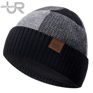Wide Brim Hats Bucket Unisex Winter Hat Add Fleece Warm Cap Lattice Stitching Soft Beanie For Men Women Outdoor Thicken Ski Sports Knitted 230803