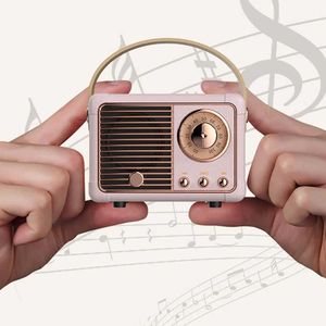 Portabla högtalare Trådlös Bluetooth-kompatibel högtalare Vintage Portable USB Interface Classical Decoration Speakers Music Player