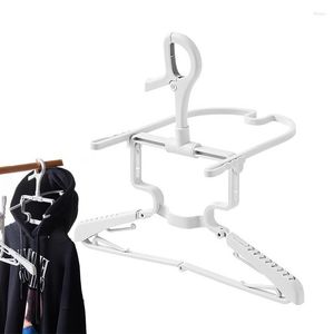 Hängare Portable Closet Hanger For Coat Multifunktionella kläder Hämjbara kläder Organiser Tungt Clip Design