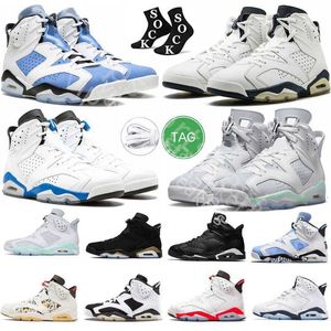 2024 6 6S Tênis de Basquete Georgetown Cinza UNC Home Red Oreo Tech Midnight Navy Maroon Carmine Britânico Khaki Verde Elétrico Masculino Esporte Tênis Homem Designer