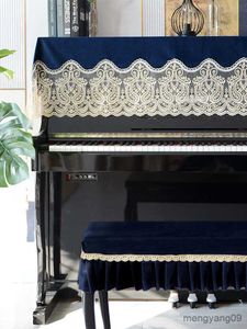 Пылевая крышка европейское пианино наполовину крышка пылепроницаемое пианино-табурет Новое фортепианное полотенце Полное покрытие