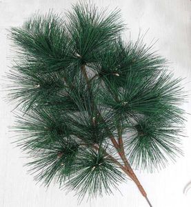 Dekorativa blommor Green Pine Tree Branch Artificial Plastic for Wedding Party Home El Venue Decoration