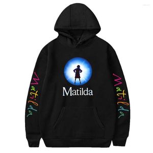 Moletons Masculinos WAWNI Roald Dahl's Matilda The Musical Moletom com Capuz Programa de TV Manga Comprida Cosplay Trucksuit Moda Pulôver Unissex