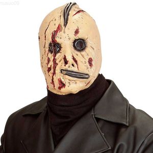 Party Masks Halloween Zombie Mask Scary Maniac Face Masks Latex Scary Zipper Scar Mask Free Shipping L230803