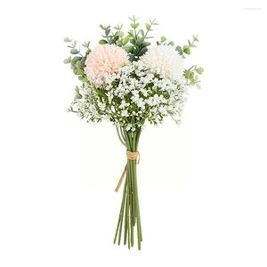 Dekorative Blumen Simulierte Halten Hochzeit Hortensie Macrophylla Künstliche Braut Bouquet Pflanzen Hause Requisiten Dekoration W7A6
