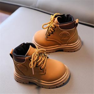 New Fashion kids Martin Boots Pu Leather Designer Winter Children Shoes Classic Boys Girls Baby Short Boot Rubber Sole Sports Shoes