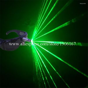 Party-Dekoration 532 nm 80 mW grüne Laserbrille für Weihnachten Halloween Laserman Bühnenshow-Zubehör