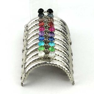 Bag Parts Accessories 10 PcsLot 85 CM Silver Metal Purse Frame Semicircle Lotus Head Coral Beads Kiss Clasp DIY 230804