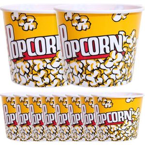 Akşam yemeği setleri 10 adet Popcorn Favor Kutular Parti Mini Plastik Konteyner Sinema Tiyatrosu için Tutucu