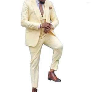 Ternos masculinos africanos para homem casamento vestido de noivo baile de formatura ajuste fino 3 peças conjuntos de blazer Peaky Blinders traje Homme casamento roupas masculinas