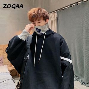 Herren Hoodies ZOGAA Herren Herren Frühling Herbst Stiching Gestreiftes Harajuku Sweatshirt Jugend Top Große Größe Mode Allgleiches