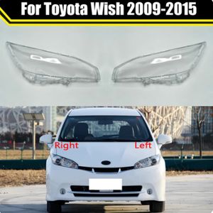 Nadaje się do Toyota Wish2009-2015 Reflektor samochodowy Przezroczysty obiektyw samochodowy Reflektor Przezroczysta Pleksowa maska ​​lampy