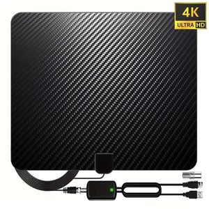 TV Antenna For Smart TV - Digital Antenna For TV Support HD 4K With Signal Booster Antenna TV Digital HD Indoor -TV Antenna Indoor - 13FT Coax HDTV Cable