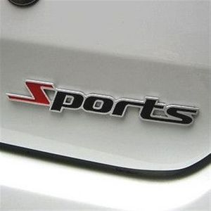 20 PÇS LOTE 3D Metal Emblemas esportivos personalizados emblemas adesivos Estilo do carro269x