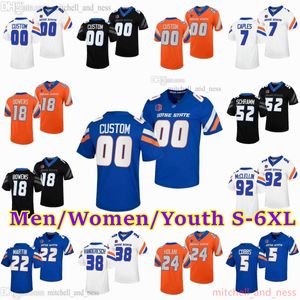 Custom XS-6XL NCAA Boise State Football Stitched Jerseys 28 Kekaula Kaniho 2 Khalil Shakir 15 Colt Fulton 10 Taylen Green 14 Maddux Madsen 33 Tyler Crowe 25 Kaden Dudley