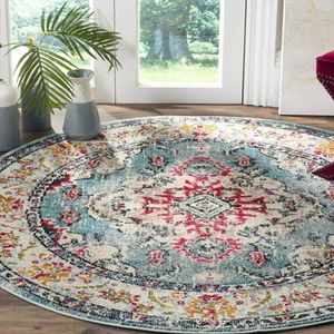 Carpets Vintage Round Carpet Rugs and Carpets for Home Living Room Decor Lounge Area Rug Large Persian Luxury Decoration Bedroom Mat 230803