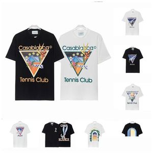 Herren T-Shirts Herren Casablancas Designer T-Shirt Mann Damen T-Shirts mit Buchstaben Drucken Kurzen Ärmeln Sommer Casablanc Männer Lose T-Shirts Dhhlu