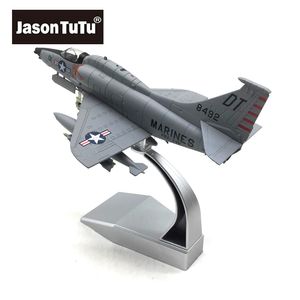 Aircraft Modle Jason Tutu 1/72 Skala US Marine Corps A-4 Skyhawk Fighter Diecast Metal Färdig flygplan Modell Skyhawk A-4 Drop 230803