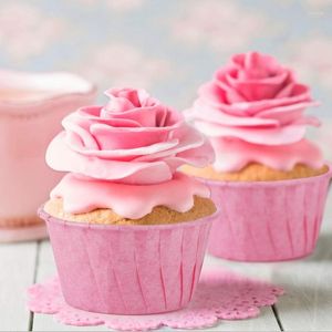 Stampi da forno 50pcs Cupcake Bicchieri di carta Muffin Cup Cake Stampi Pasticceria Strumenti per torte Stampo alimentare Stampi Para Pastello Forniture da forno