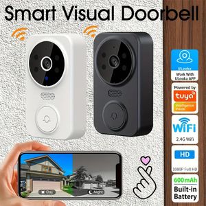 Multi Version 3-in-1 Intelligent Wireless Video Doorbell And Camera, Wide Angle Intelligent Visible WiFi Rechargeable Doorbell, 2-way Audio, Monitoring