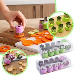 Formy do pieczenia 912PCS Warzywa Flower Flower kształty Mini Pie Cookie Cutters Fruit Cortter Stamps Biscuit For For Kids Food Tools 230803