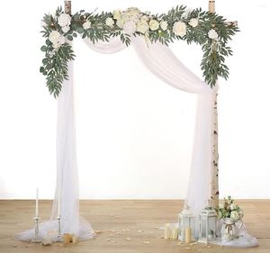 Fiori decorativi Forest Lawn Wedding Display floreale Stringhe artificiali per arco Porta in legno Finestra Tavolo lungo Sfondo Cornice decorativa