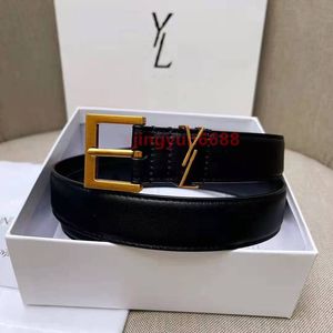 Belt for Women Genuine Leather 3cm Width High Quality Men Designer Belts S Buckle cnosme Womens Waistband Cintura Ceintures With Box AAA6688