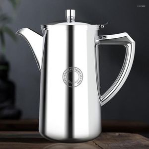 Vattenflaskor 2000 ml Hushåll 304 Tekar av rostfritt stål Tjockad vattenkokare stor kapacitet Juice Milk Coffee Pot With Lock