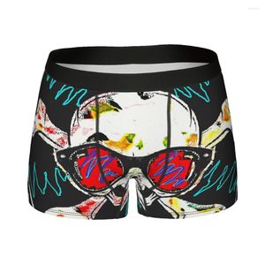 Cueca Skull Homme Calcinha Cueca Masculina Calções Confortáveis Cueca Boxer