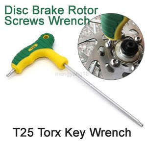Tools Bike Disc Brake Rotor Screws Wrench T25 L-Type Double-End Two Way Tamper Proof Torx Star Allen Spanner Key Wrench Screwdriver HKD230804