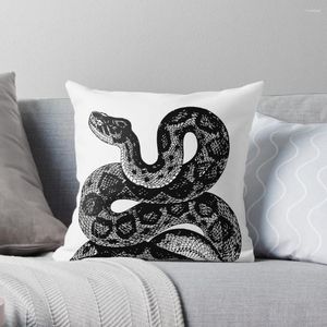 Kudde Snake Snek Vintage Illustration Rattlesnake Throw Sofa Covers för vardagsrum Luxury Decorative S