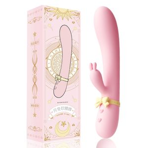 Vibrador vibrador para brinquedo sexual feminino Silicone Rabbit Vibrator USB Recarregável À Prova D' Água G-Spot Estimulante Estimulador Clitoriano UYO 230803