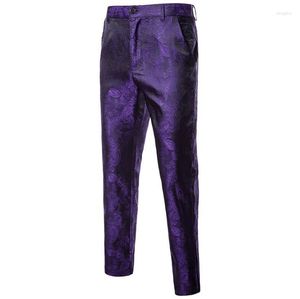 Calça Masculina Homens Casual Punk Gótico Festa Floral Paisley Performance de Palco Steampunk Cosplay Calças Vitorianas Streetwear