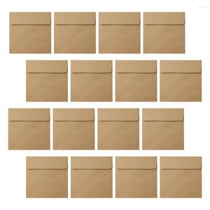 Embalagem para presente 100 unidades Kraft Pacotes de notas Pacotes de papel Envelopes de arquivo de convite de casamento pequeno Envelopes mini porta chaves