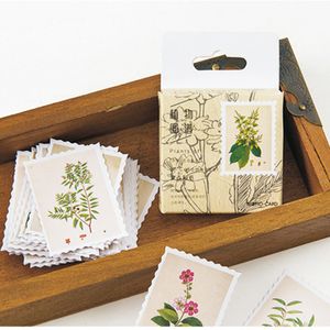 Adhesive Stickers MoCard 45 pcspack plant garden mini paper diary sticker Scrapbooking Decoration label Wholesale 230803