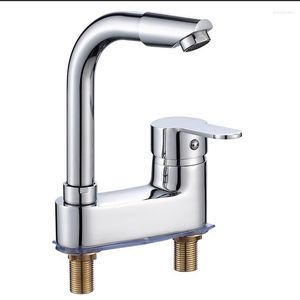 Bathroom Sink Faucets Faucet And Cold Washbasin Double Hole Household Three Basin Toilet