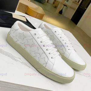 Top-quality Designer shoes Flat calfskin Leather star print Colorful shoe tails Basketball shoes Women men Casual shoes classics Sneakers with box wholesale